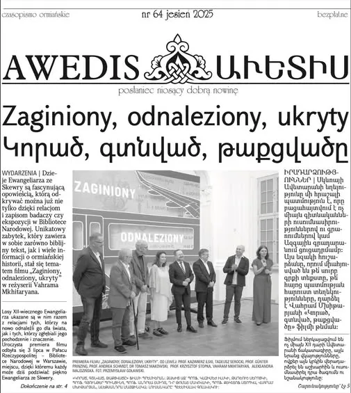 „Zaginiony, odnaleziony, ukryty” w jesiennym numerze „Awedis”